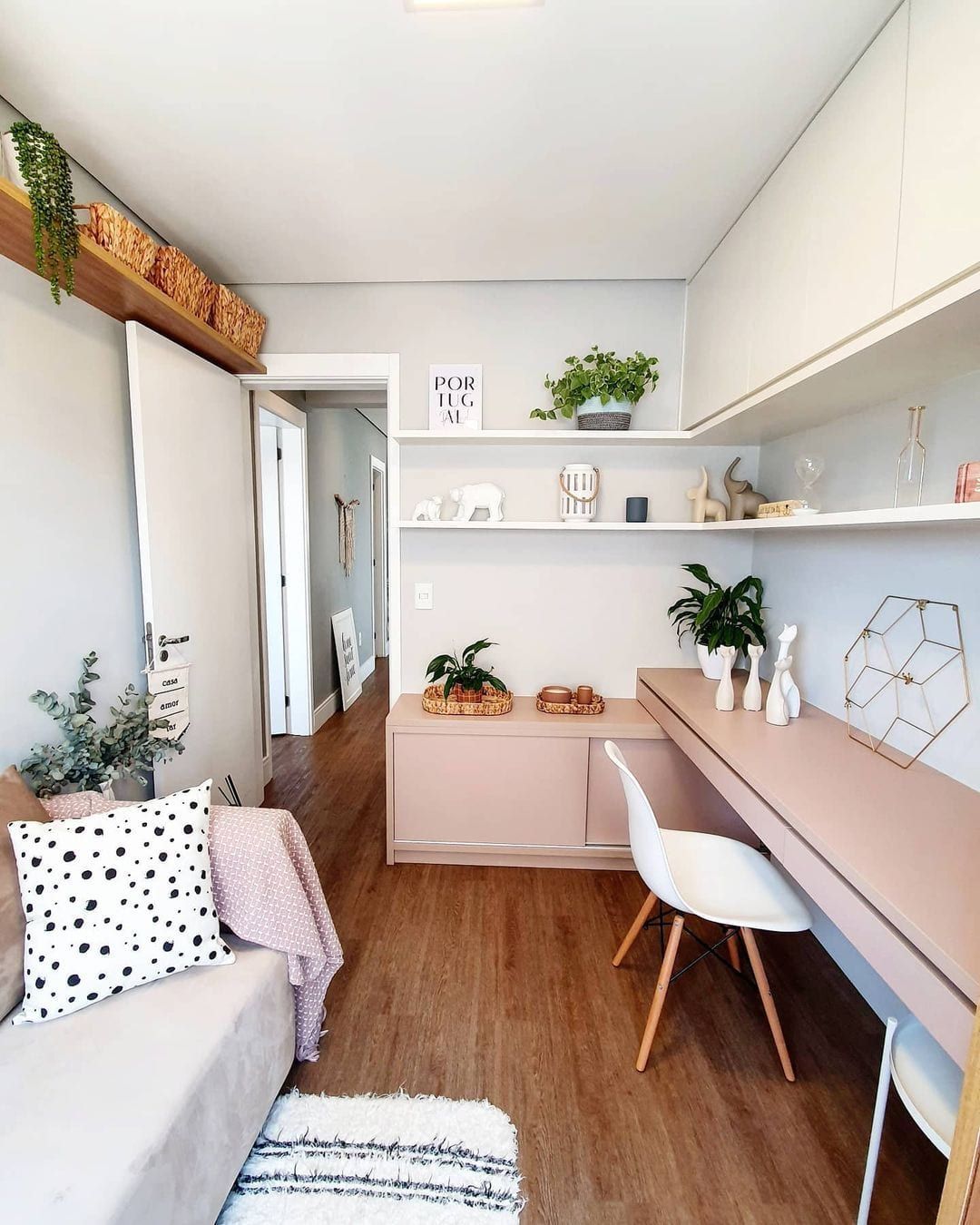Add pet-friendly plants to brighten up the space and provide cleaner air for better productivity.