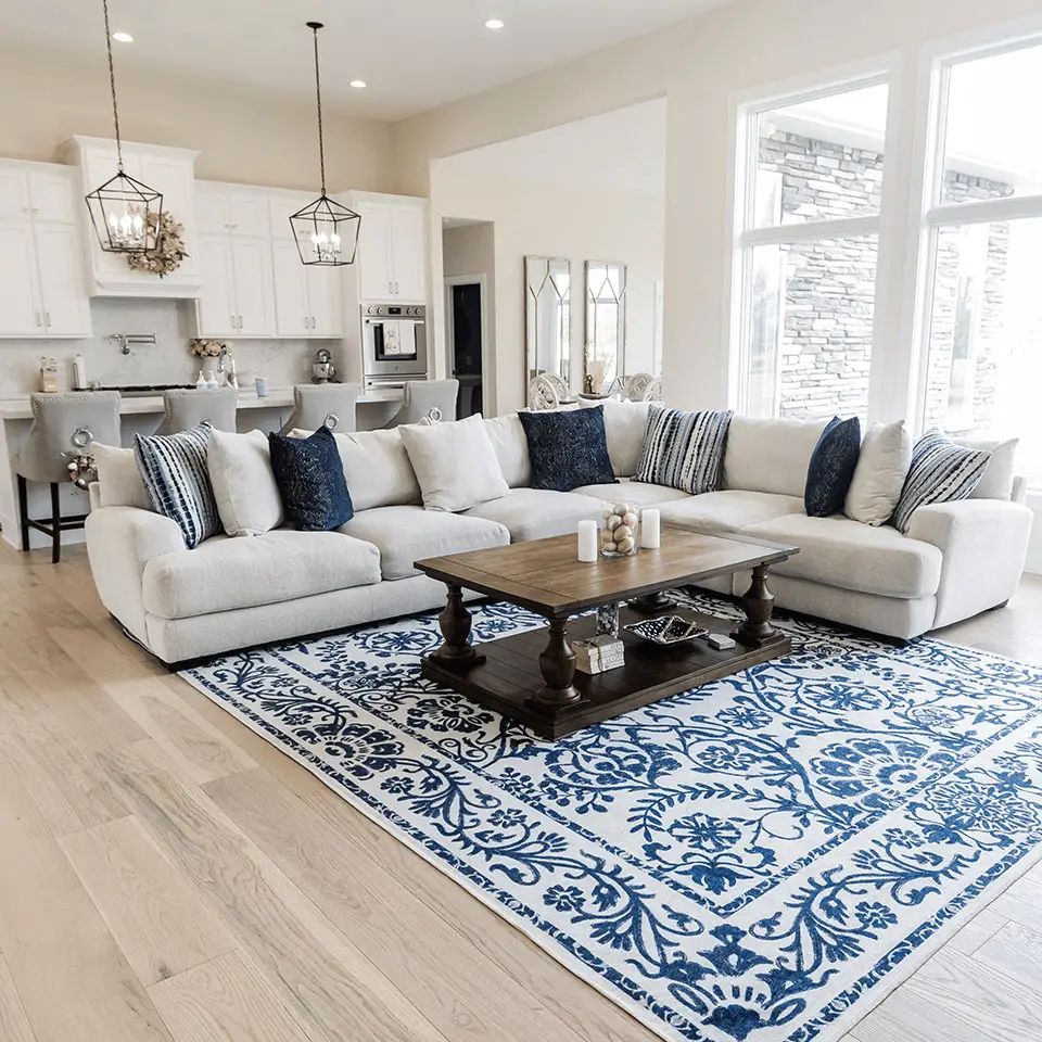 Beige and Blue: Blue creates a calming, tranquil effect that is perfect for bedrooms or studies.