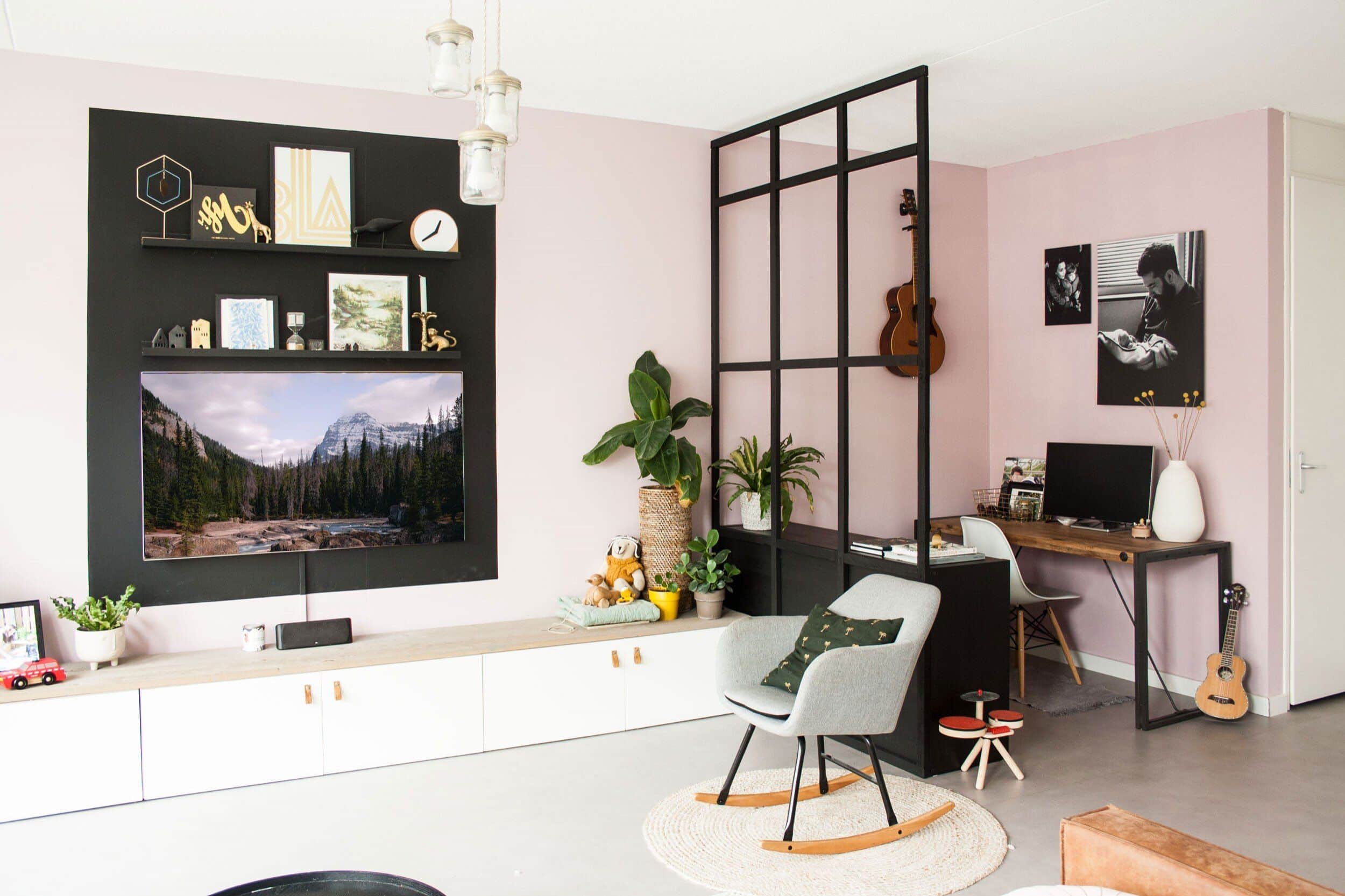 Place a Frame TV that can act as a window and watch YouTube videos featuring nature sounds like waterfalls, ocean waves…