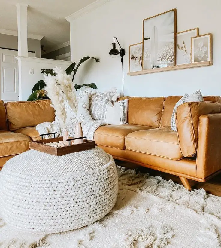 Faux leather couches should be cleaned using either a damp cloth soaked in warm water or an appropriate conditioner.
