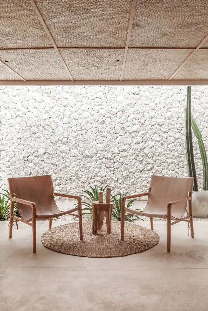 Use shape and form to create a focal point in a room, such as a large geometric mural on a wall.