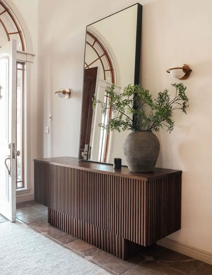 Use different-shaped shelves or bookcases to add visual interest and storage to a room.