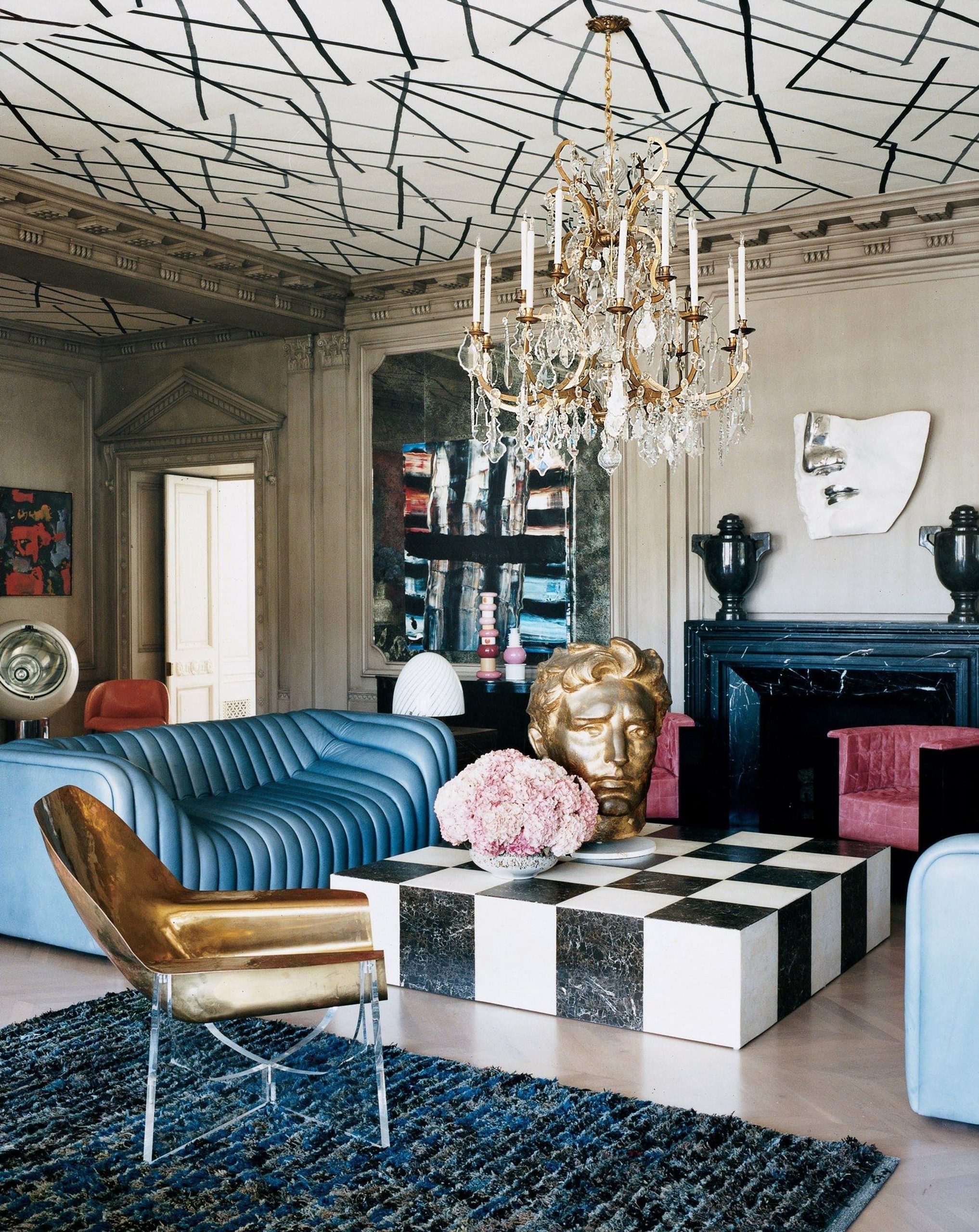 What are some common design services that interior designers offer in relation to pattern selection and implementation?