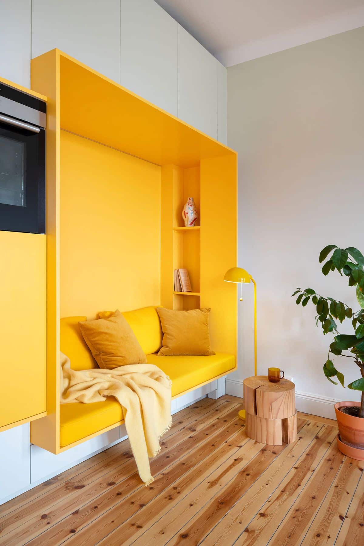 Contrasting colors can be used to make a focal point stand out and draw the eye.