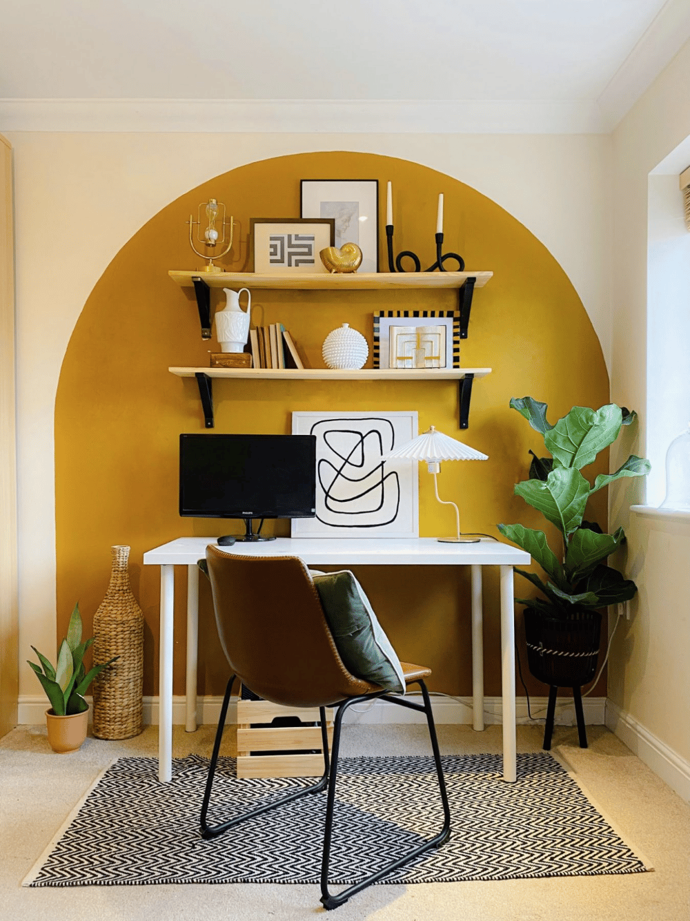 A focal point in design is typically the first area your eye is immediately drawn to in a room.