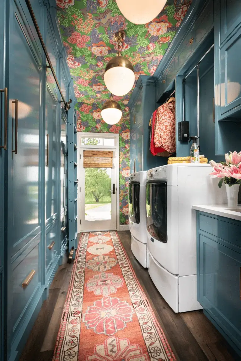 Create a Light and Airy Laundry Room with Cool Blue