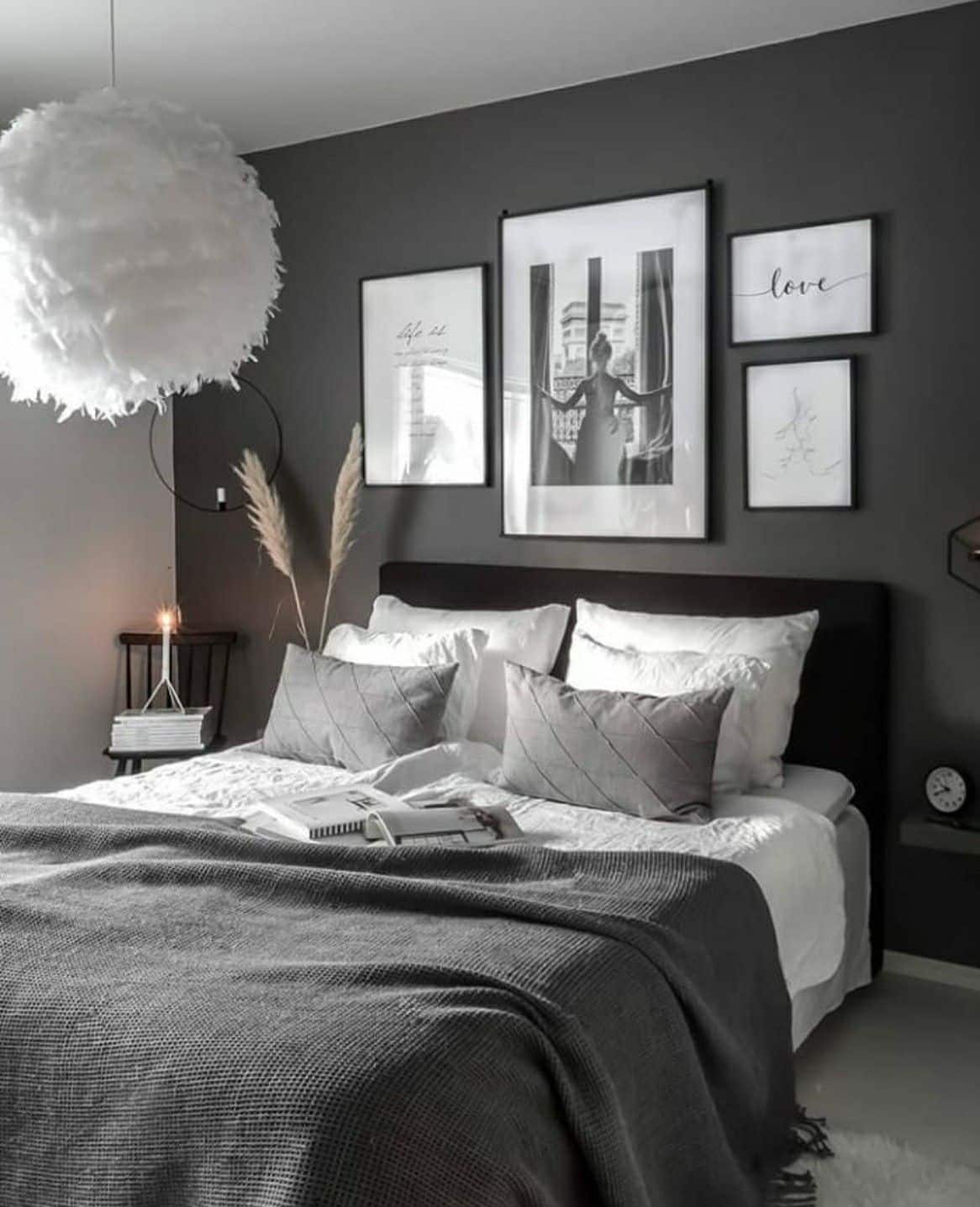 Bright purple, dark gray, brown, black, and red is not recommended for the bedroom as they can stimulate or produce…