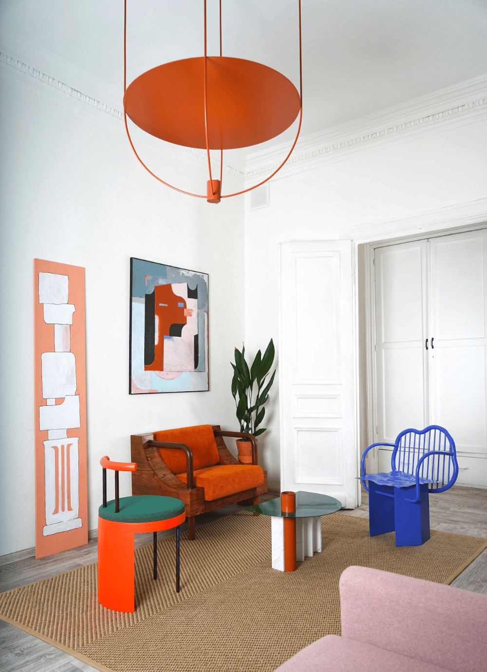 Ignite your creativity with a splash of vibrant orange.