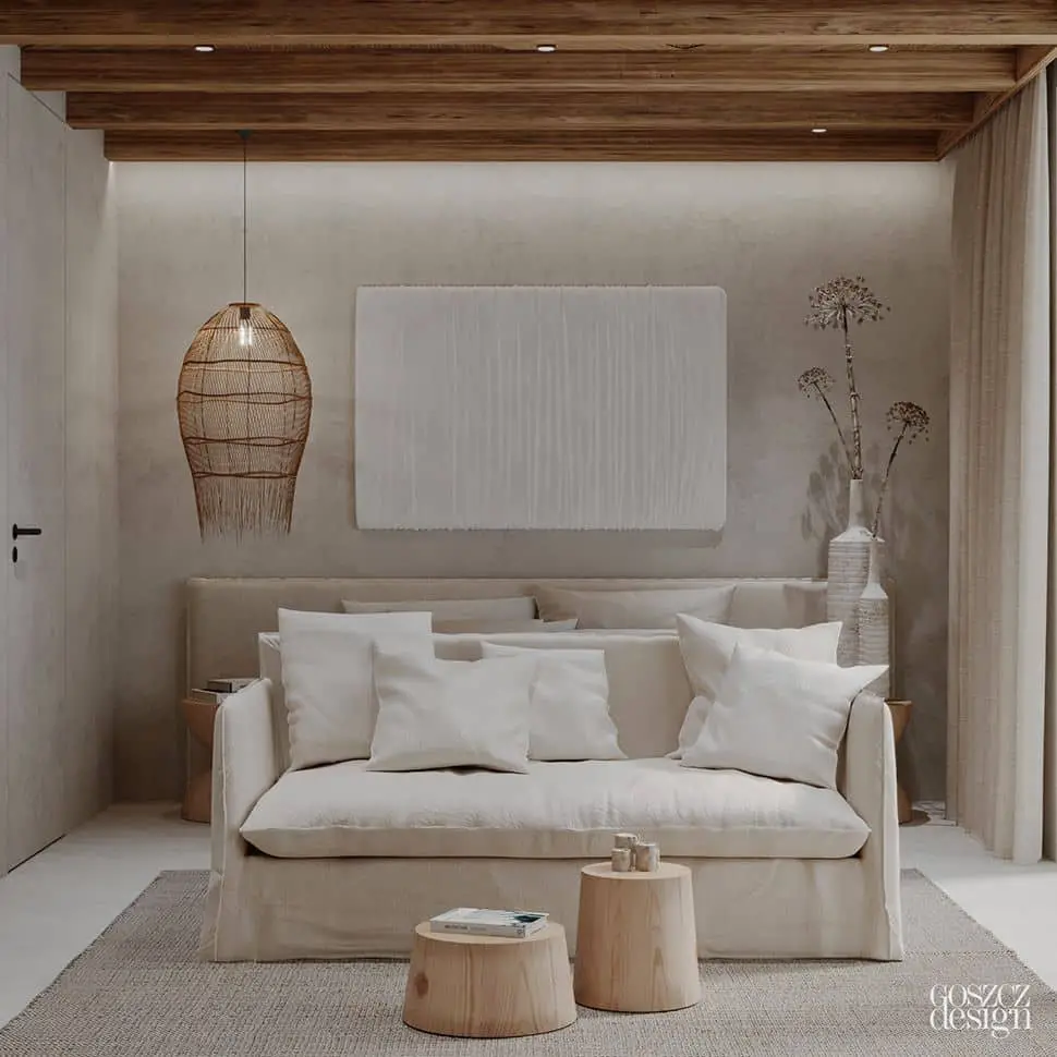 How can I use pet-friendly rugs and indoor trees to enhance unity and harmony in my home?