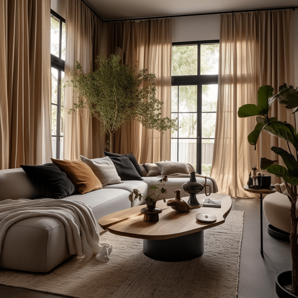 Enhancing Wall Design: Curtain on Wall Without Window