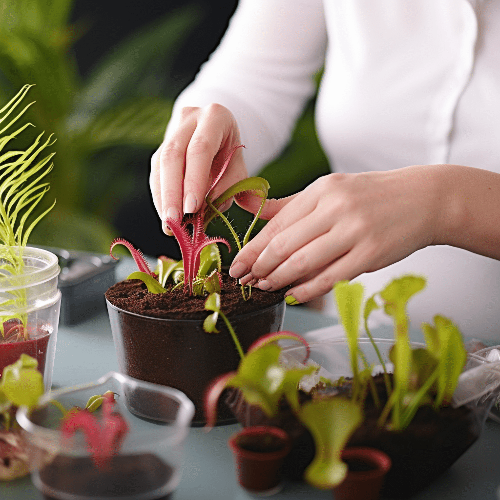 The Art of Repotting: How to Repot a Venus Flytrap and Incorporate Plant Care into Interior Design Repotting Plants: Give…