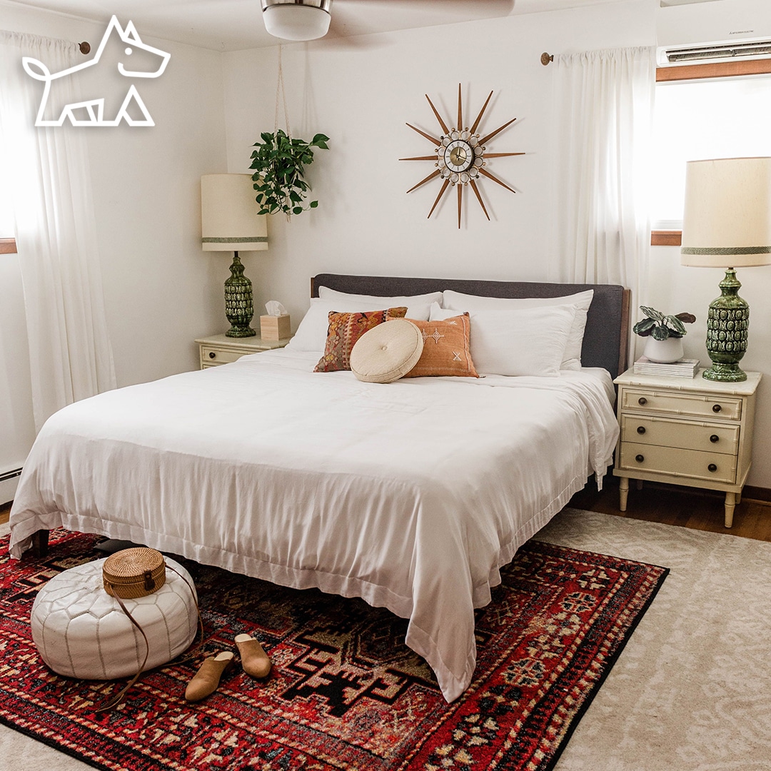 Transform Your Bedroom: How to Hide an Off-Center Window Behind Your Bed