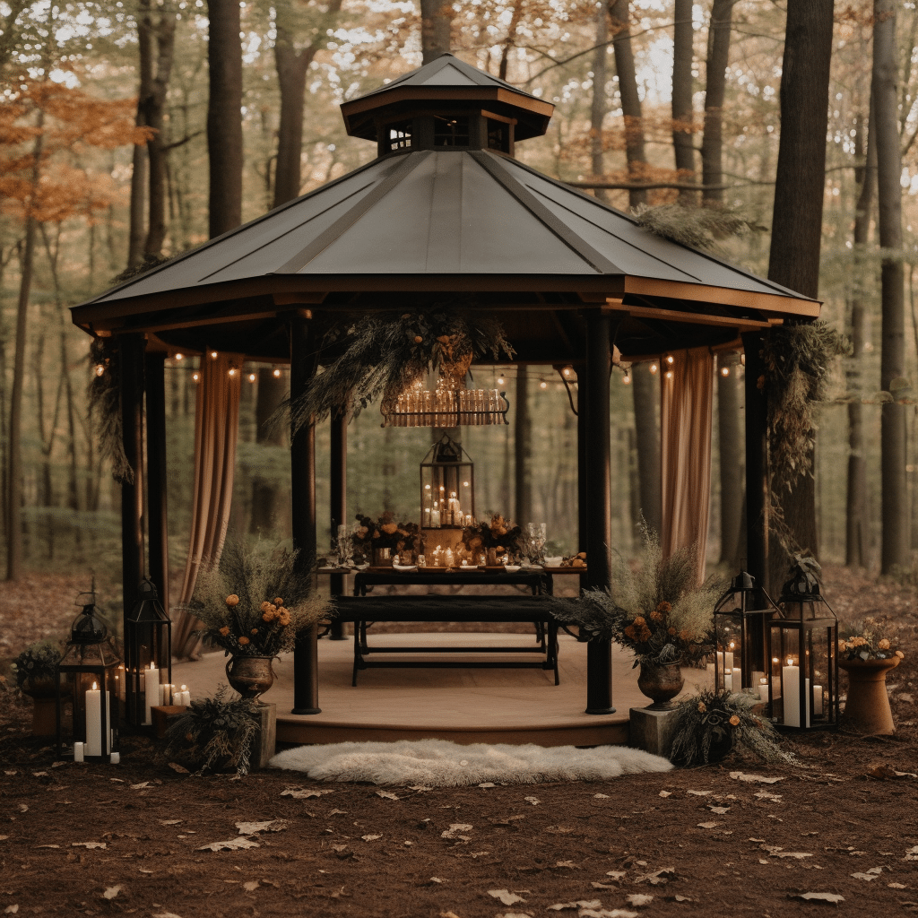 How can I incorporate sentimental items into my gazebo design to make it feel more personal and homely?