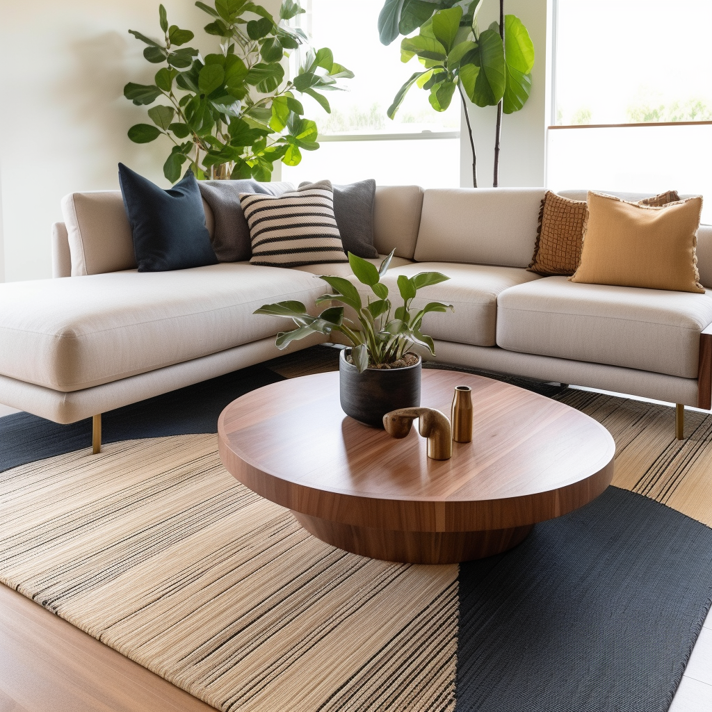 The Art of Coordination: How to Place an Area Rug with a Sectional