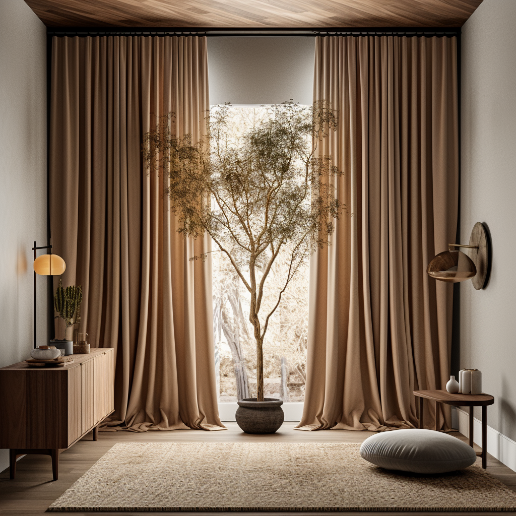 How can I choose a curtain rod that will prevent my curtains from sliding, especially in a high-traffic area of my home?