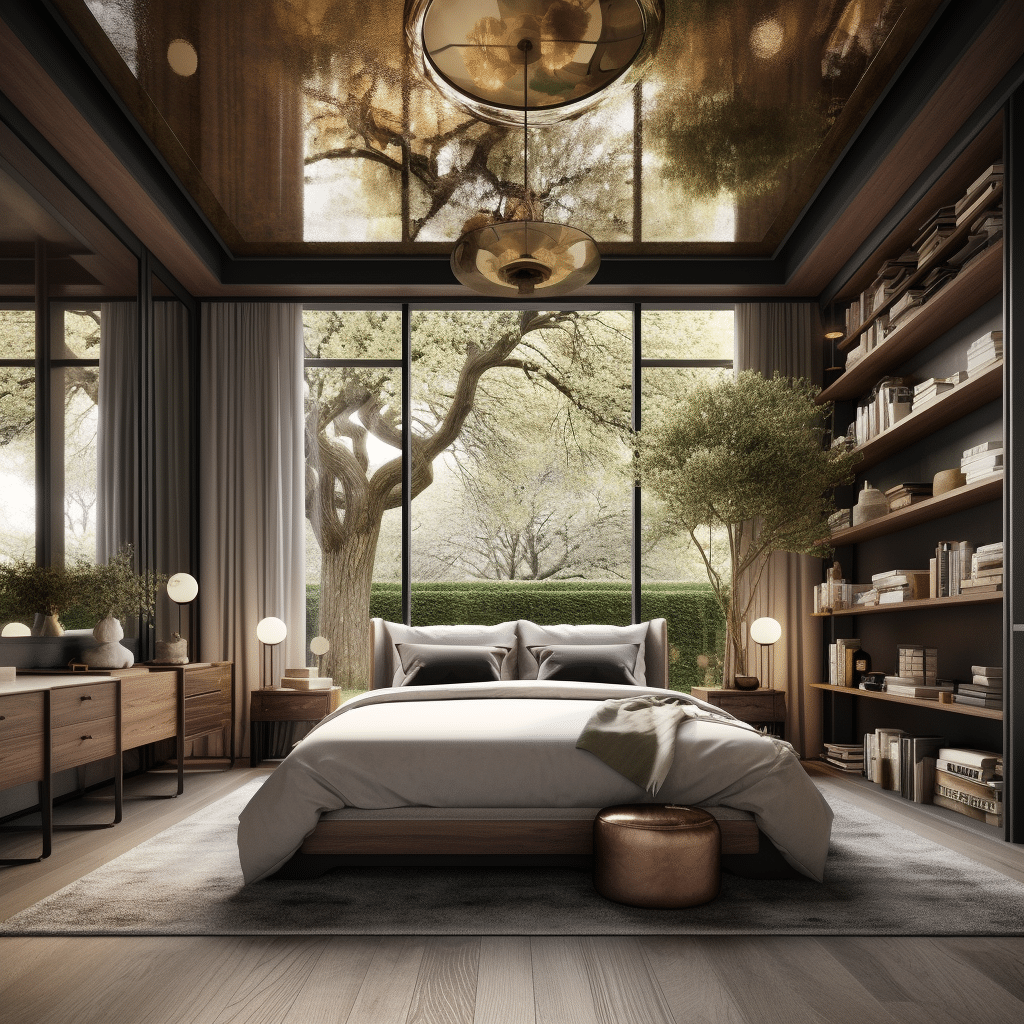 Create a Sensual Atmosphere: DIY Mirror on Ceiling Above Bed Project