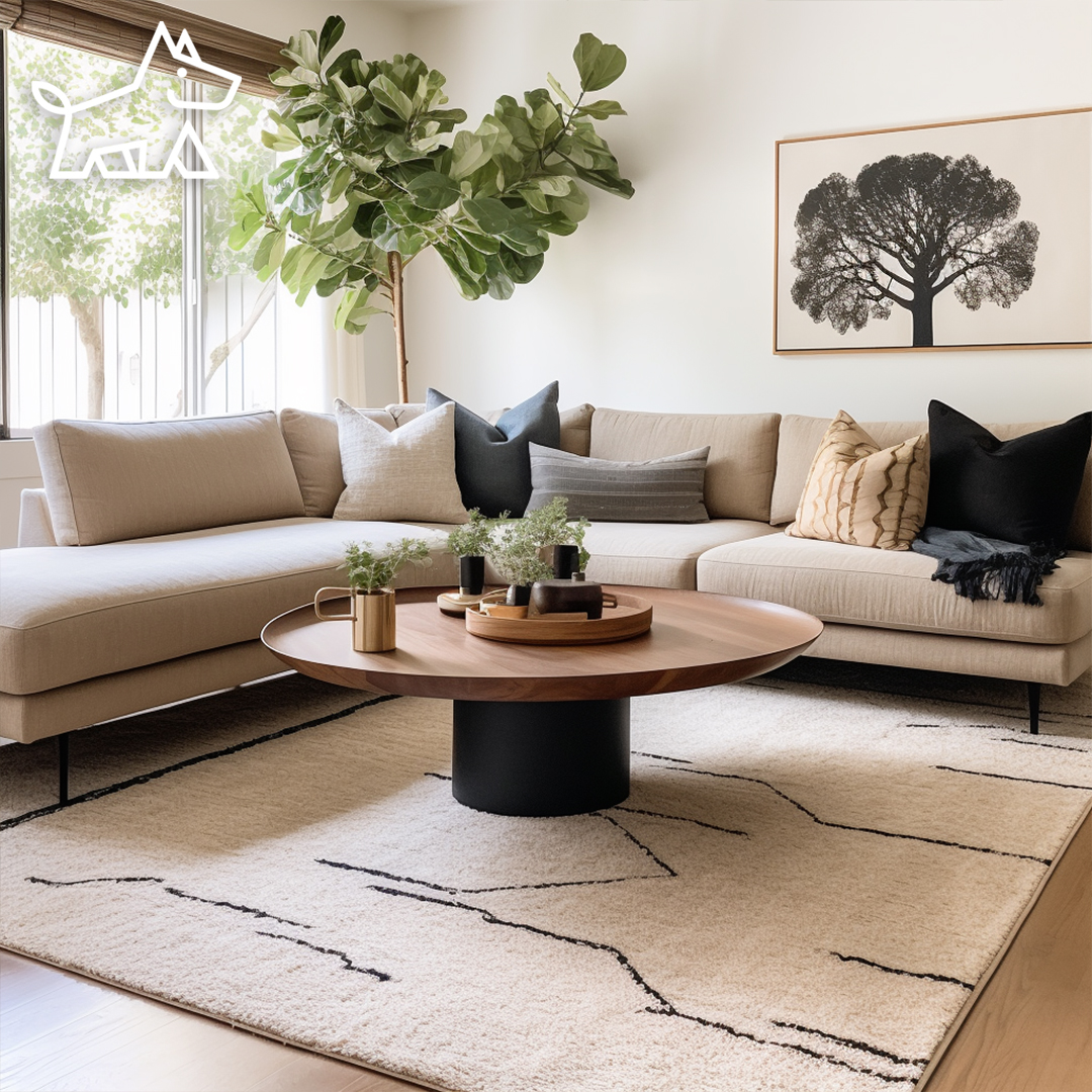 How to Place a Rug under a Sectional Sofa: The Art of Rug Placement