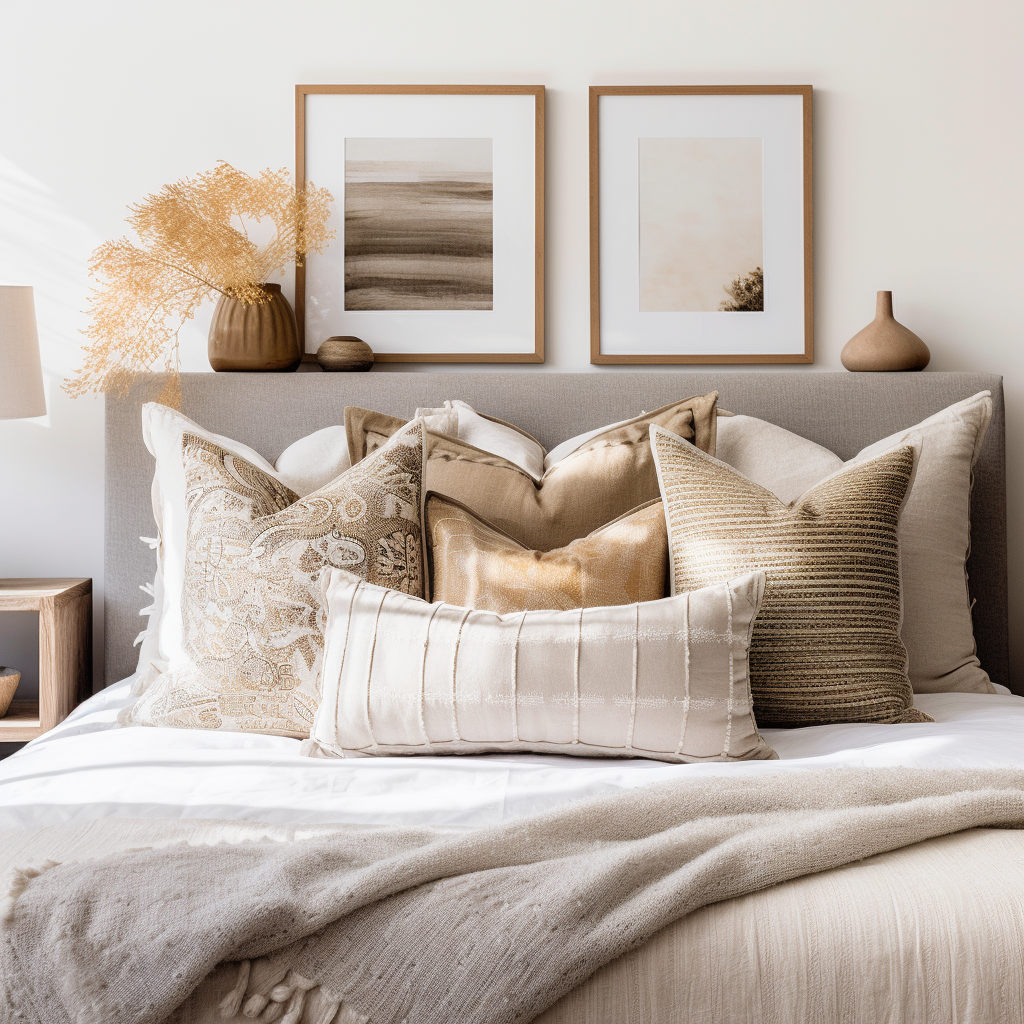 Expansive Elegance: How to Arrange Pillows on a King-Size Bed with Style and Grace