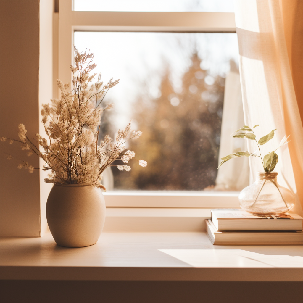 What are some efficient ways to clean dirty exterior vinyl window frames exposed to various weather conditions?