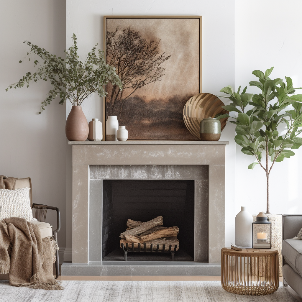 Dual Functionality: Balancing Aesthetics and Entertainment when Decorating a Fireplace Mantel with a TV