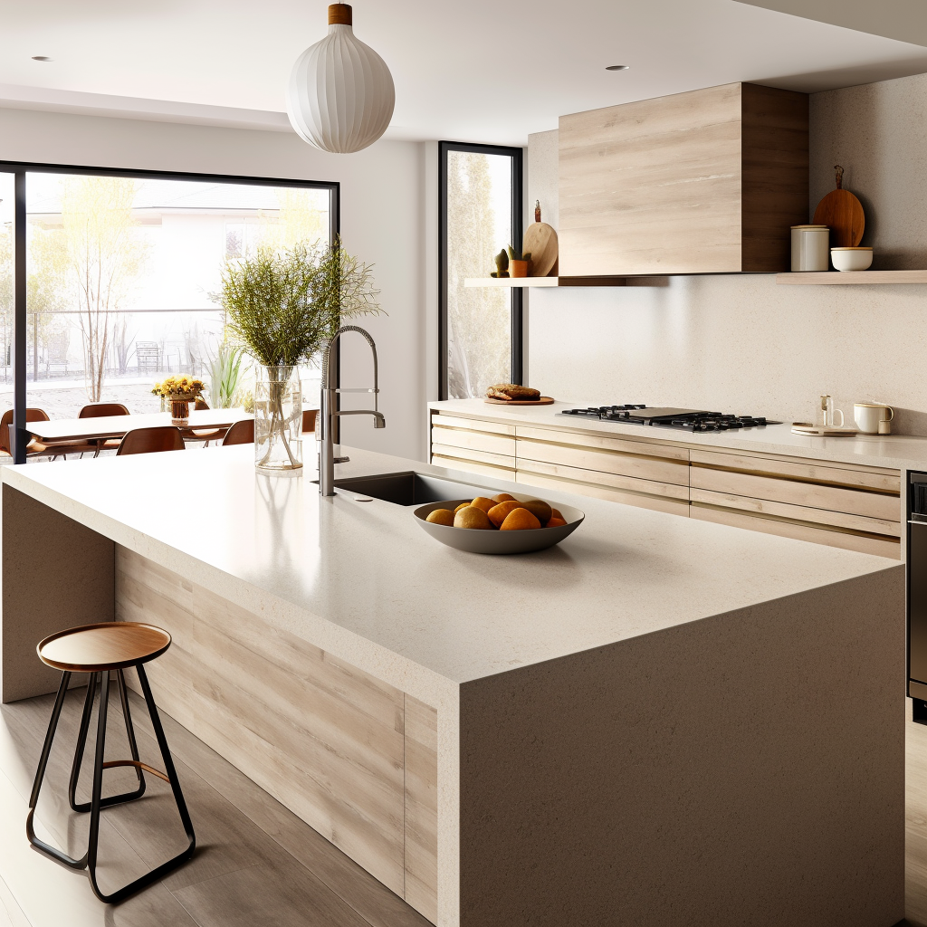 Turning a Slab into a Spectacle: The Art of Installing Caesarstone Waterfall Countertops