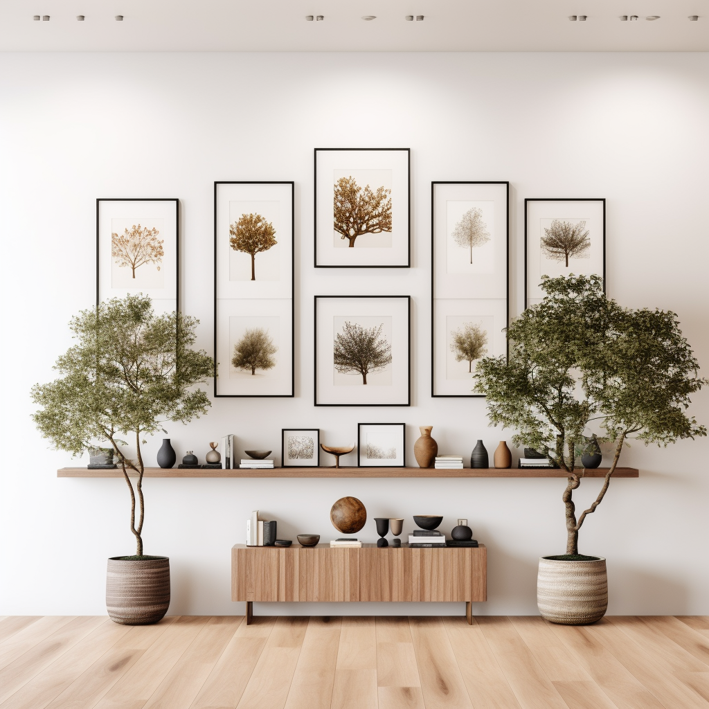 Can you suggest some DIY projects for how to decorate a large wall on a tight budget?