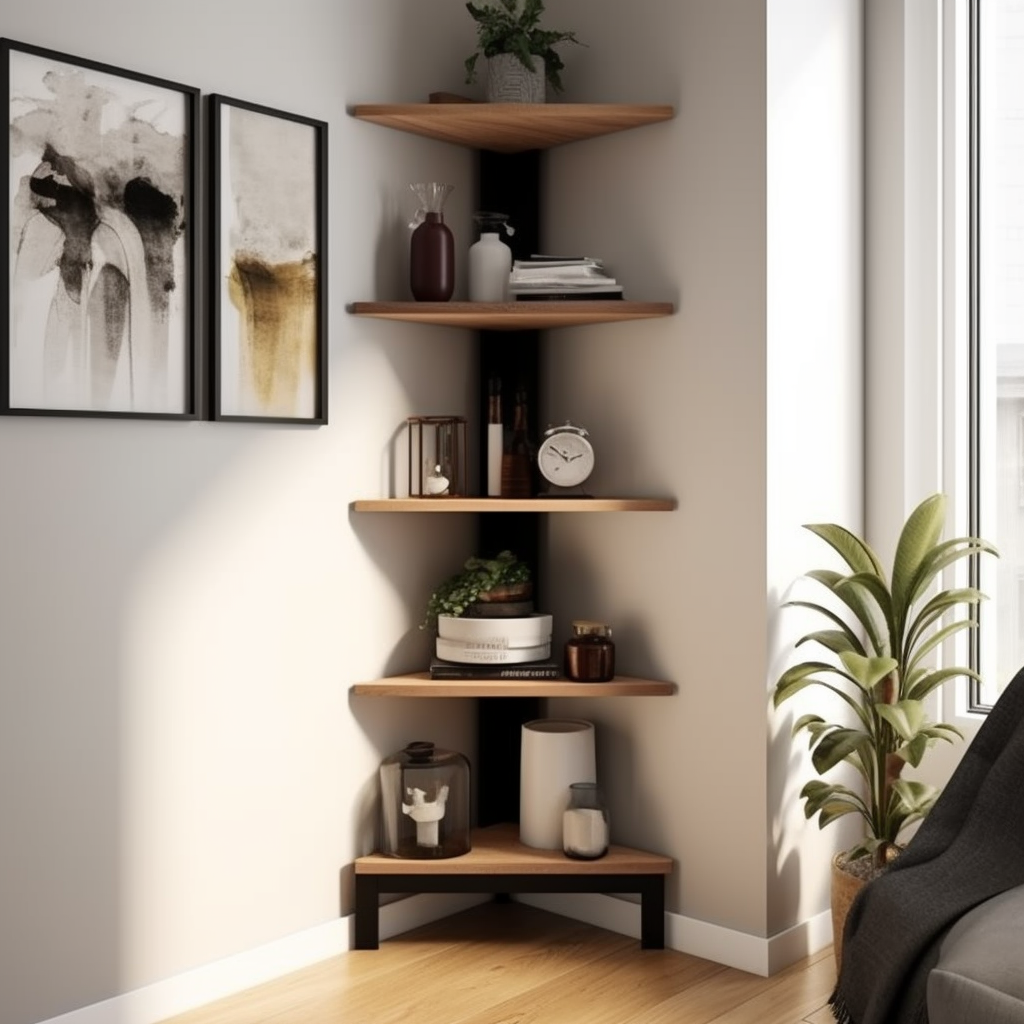 Creating a Cozy Space: How to Decorate Corner Shelves in Your Living Room