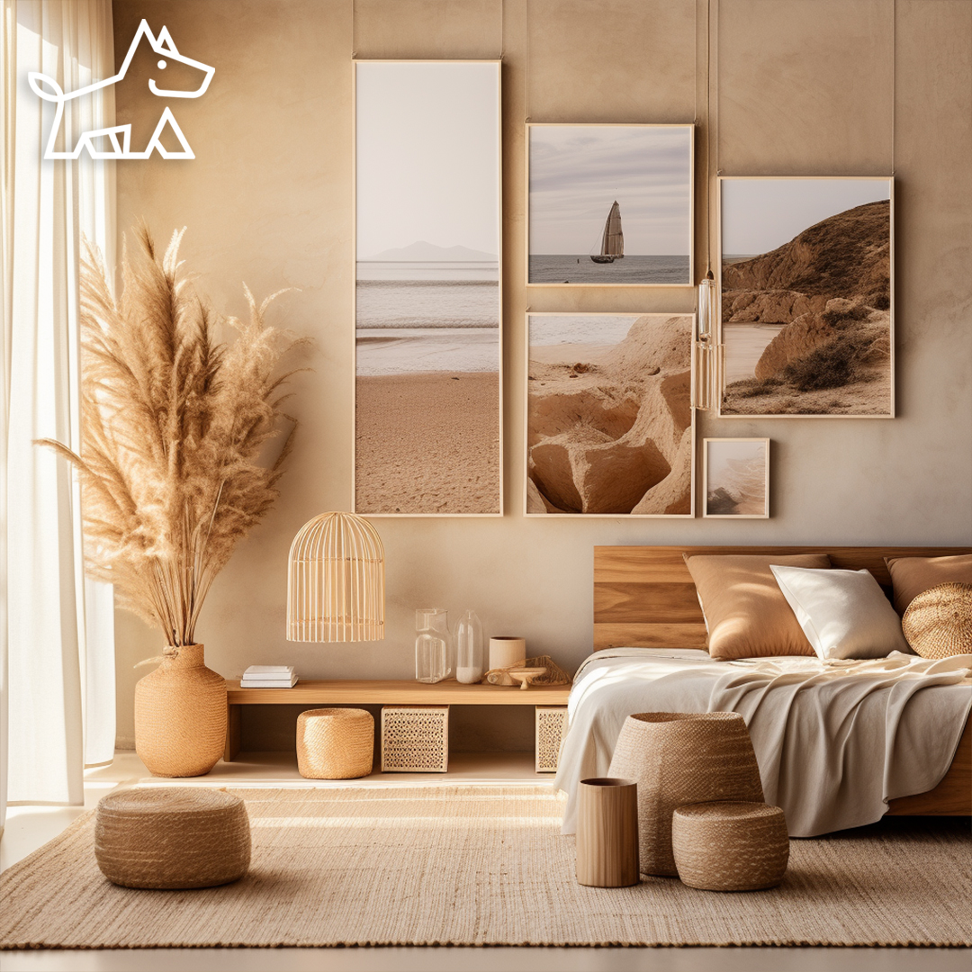 How to Hang Unframed Art and Bring Charm to Your Space in 20 Creative Ways