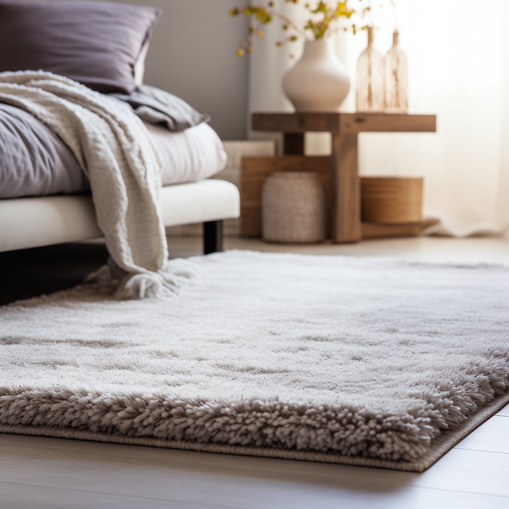 Are there any precautions I should take while cleaning my carpet by hand instead of using a carpet cleaner machine?