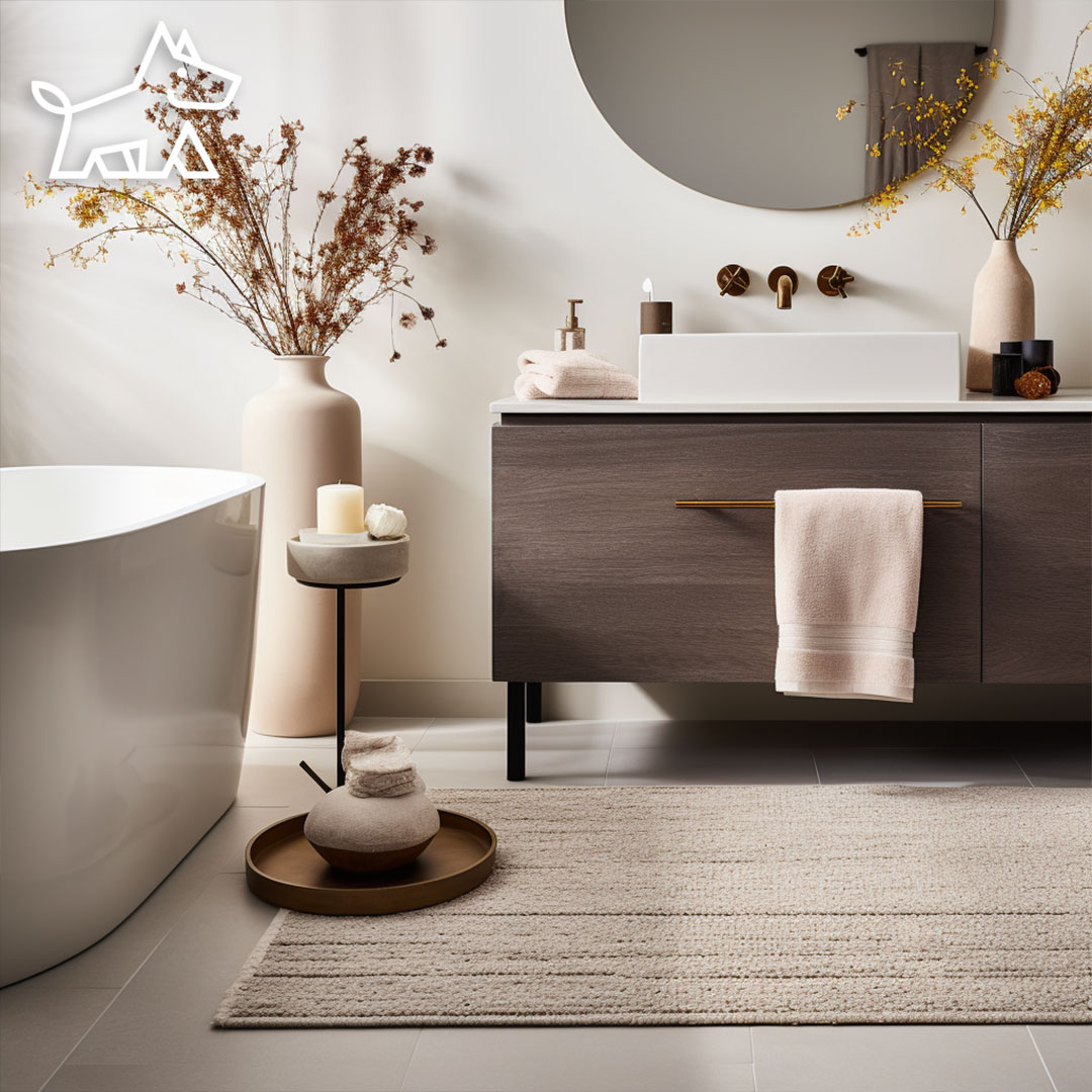 How to Clean Bath Mats and Rugs Without a Washing Machine