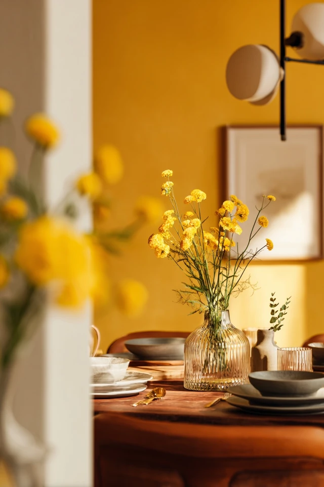 Gorgeous Yellow Dining Room Decor That Feels Effortless - photo 2