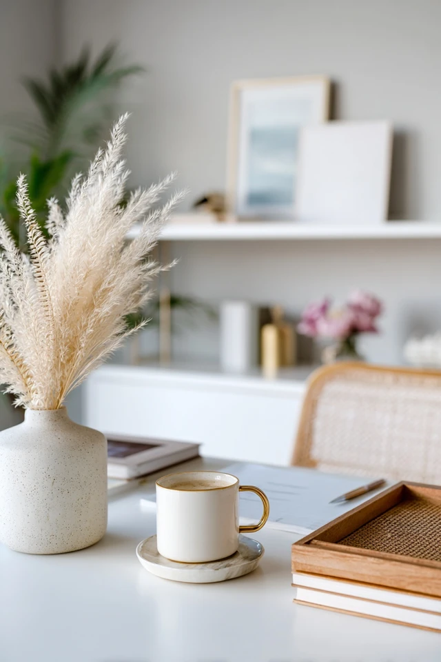 Gorgeous White Home Office Decor That Feels Effortless