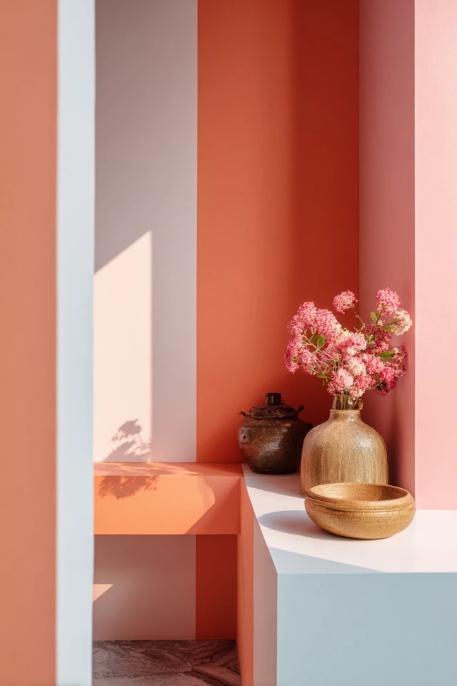 Color Block Painting Wall Styling Guide for a Warm, Inviting Home