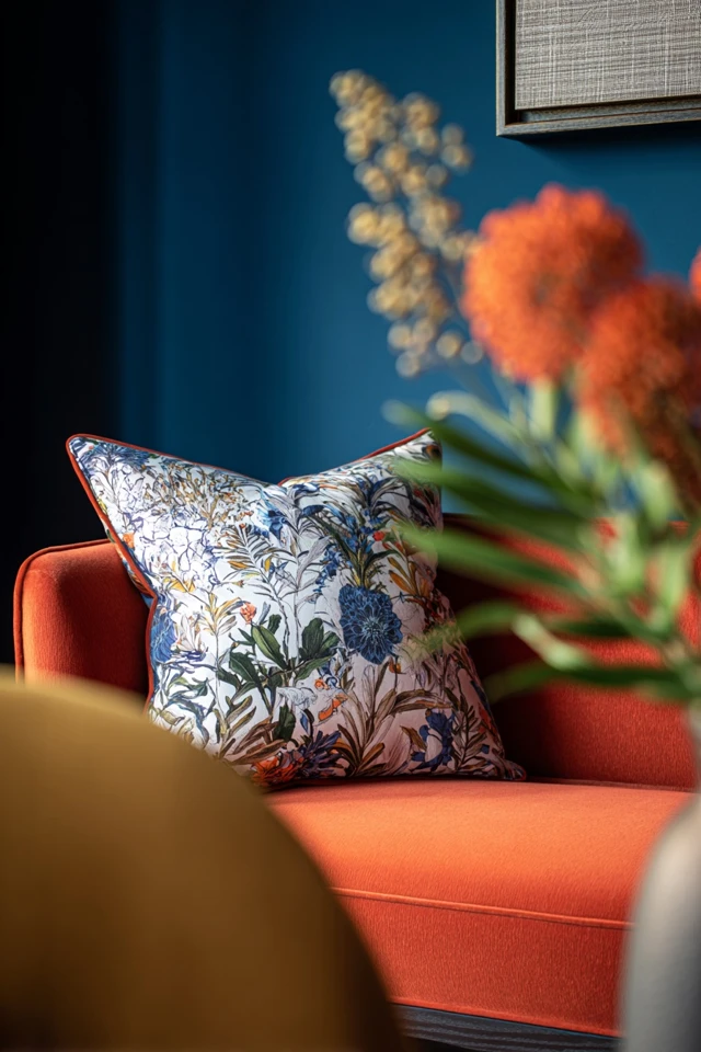 Sitting room seating arranged around a focal point in a modern Victorian layout