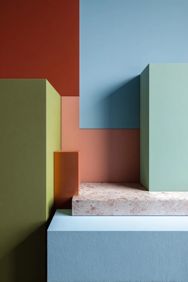 Color Block Painting Wall Styling Guide for a Warm, Inviting Home - photo 3