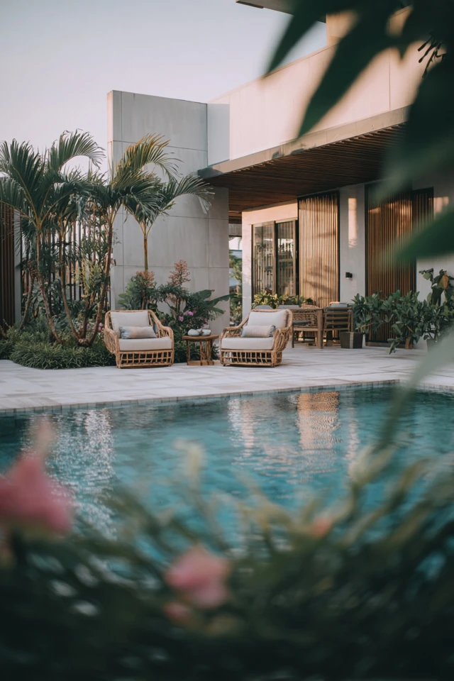 Easy Plain Concrete Around Pool Makeover Ideas for Beginners - photo 3