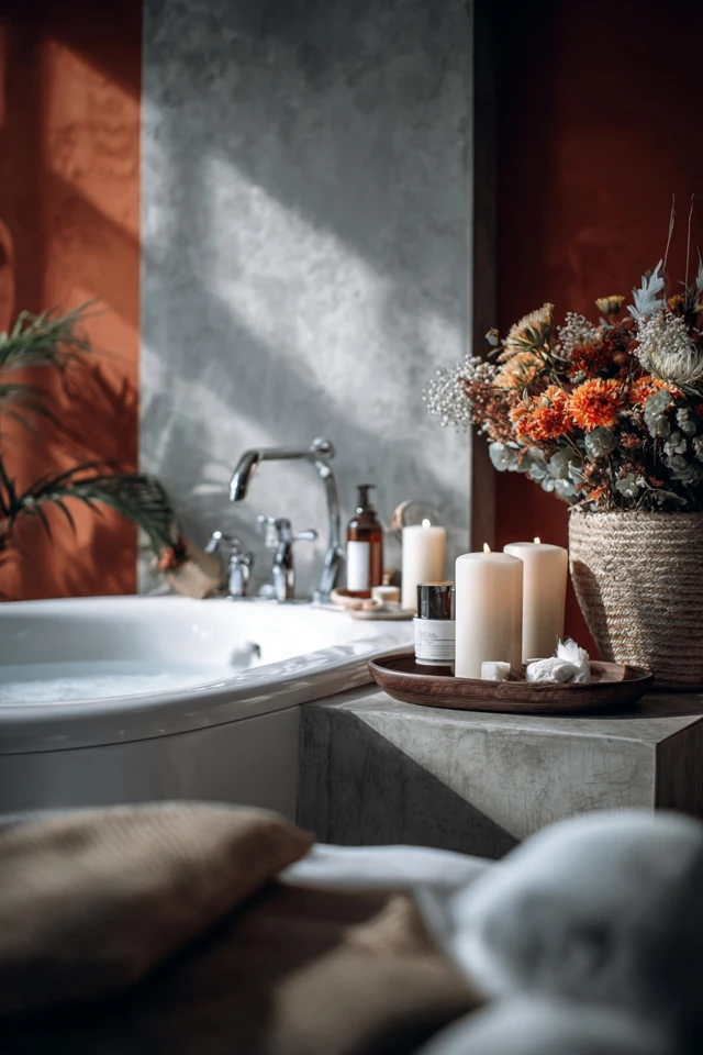 Affordable Bathtub Side Table Design Ideas You Can Do Now - photo 3
