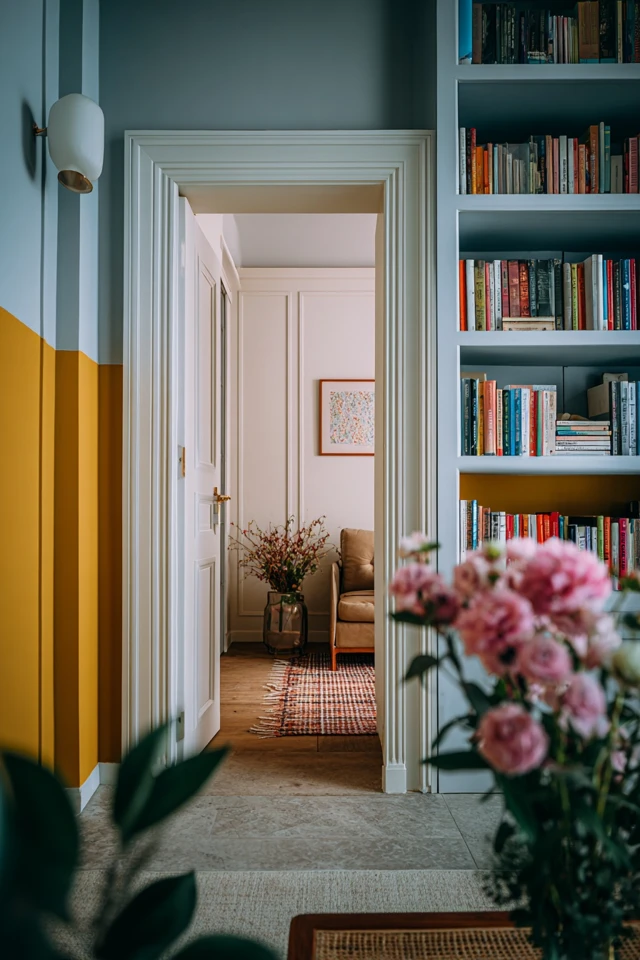 Easy Built-In Bookshelves Around Doorway Makeover Ideas for Beginners - photo 3