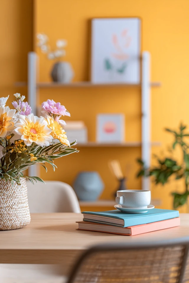 Easy Yellow Home Office Makeover Ideas for Beginners - photo 3