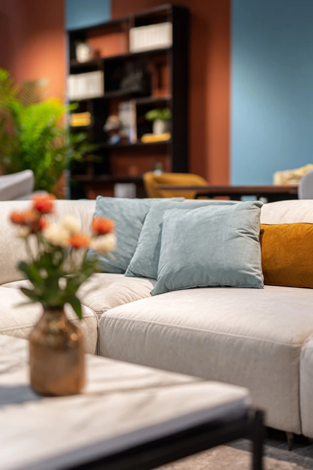 Living room styled with rustic decor and a coffee table vignette