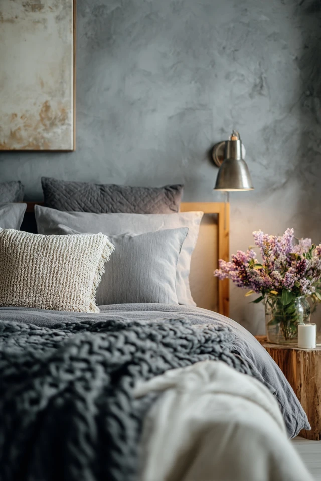 Modern bedroom for a man with a clean, minimal layout