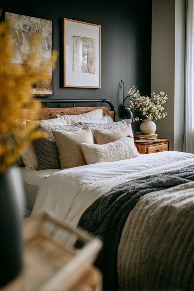 Bedroom With Black Accent Wall Aesthetic: Create a Look You’ll Love - photo 4