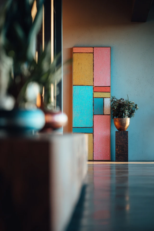 Modern Color Block Painting Inspiration for Every Space - photo 4