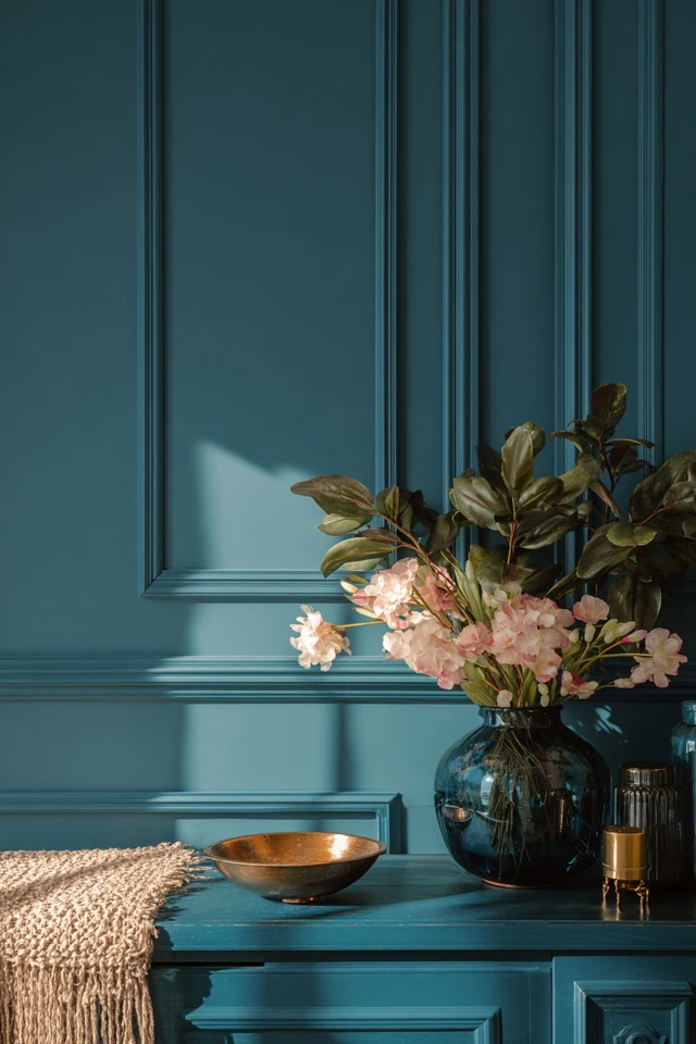 Decorative wall molding in a home interior, shown as a room-by-room trim idea