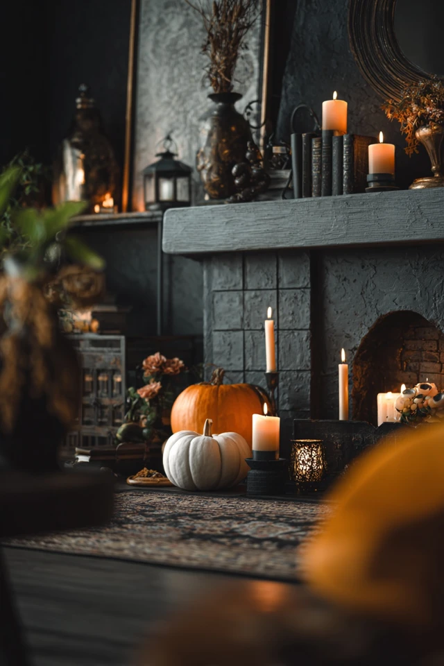 Elegant Halloween Fireplace Decor Ideas You’ll Love - photo 4