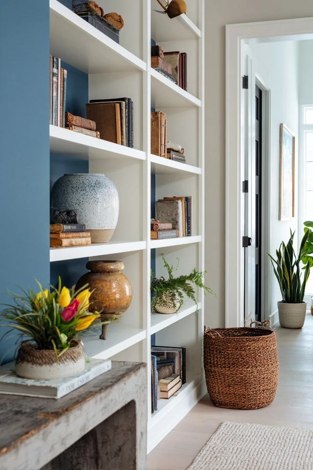 Easy Built-In Bookshelves Around Doorway Makeover Ideas for Beginners - photo 4