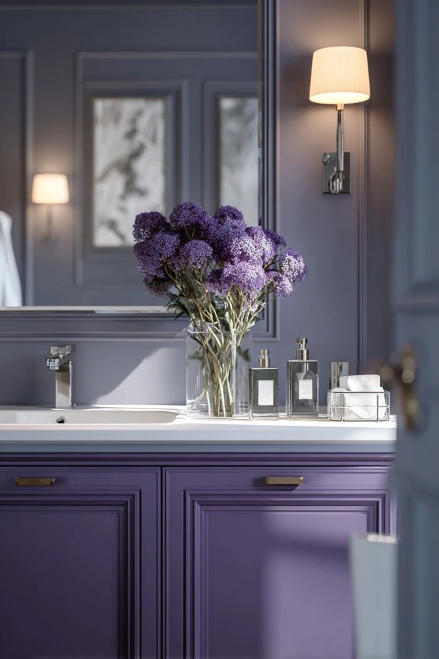 How to Decorate with Purple Bathroom Like a Pro - photo 5