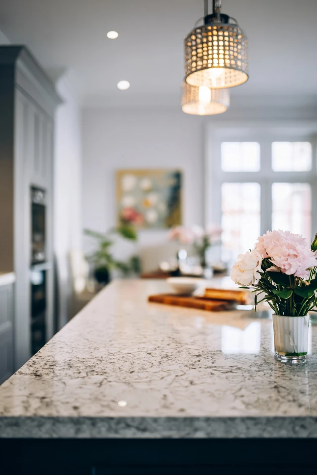 Victorian-inspired kitchen with storage and period-style trim in a shabby chic look