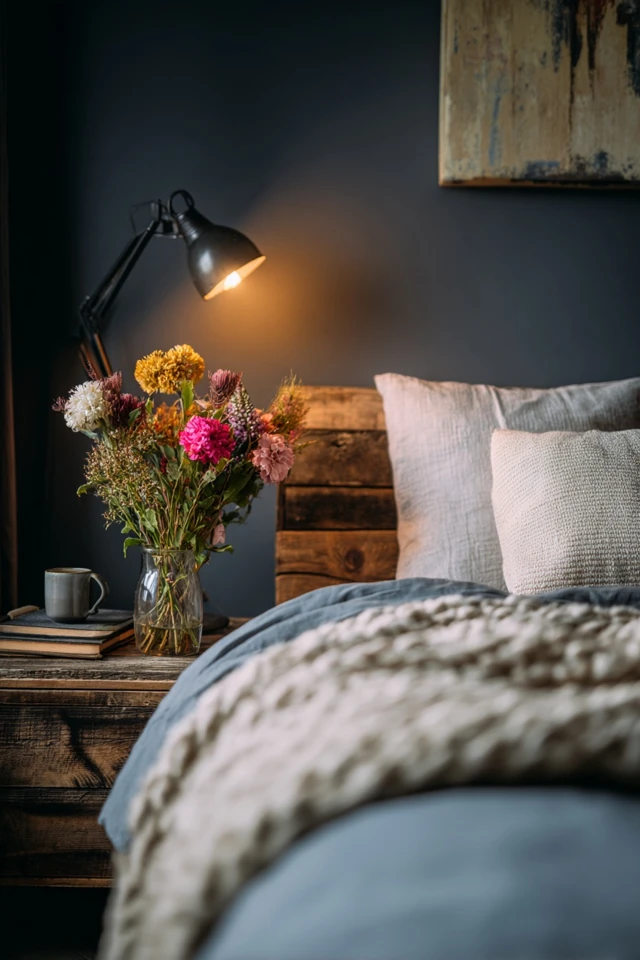 Easy Black Accent Wall Bedroom Makeover Ideas for Beginners - photo 5