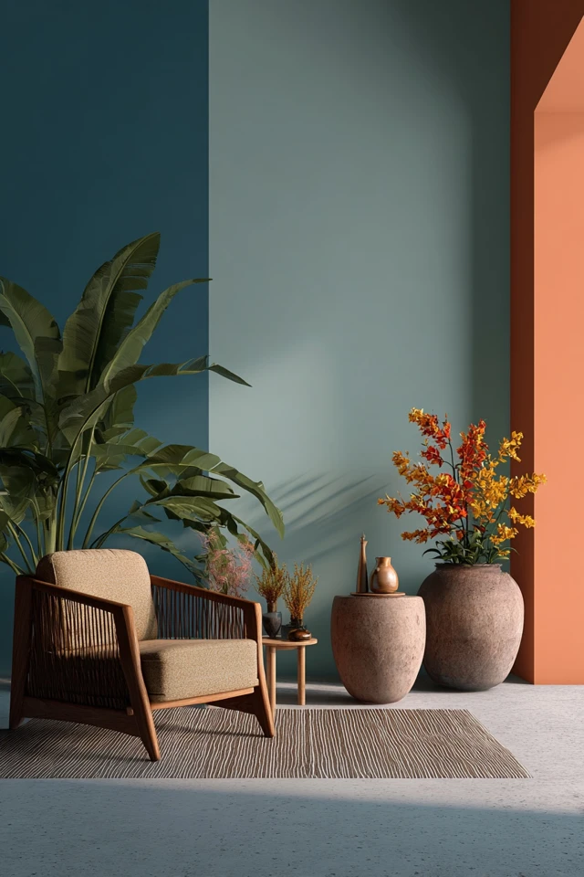 Color Block Wall Painting Design Tips for a Cozy, Modern Look - photo 5